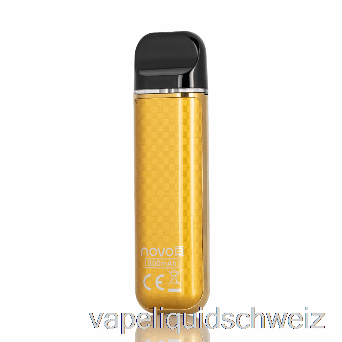 Smok Novo 3 25W Pod System Gold Carbon Fiber Vape Ohne Nikotin